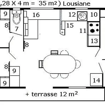 Mobil-home Pour 6 Pers. Avec Terrasse A - Api-1-52-342 אתר קמפינג